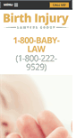 Mobile Screenshot of birthinjuries.com